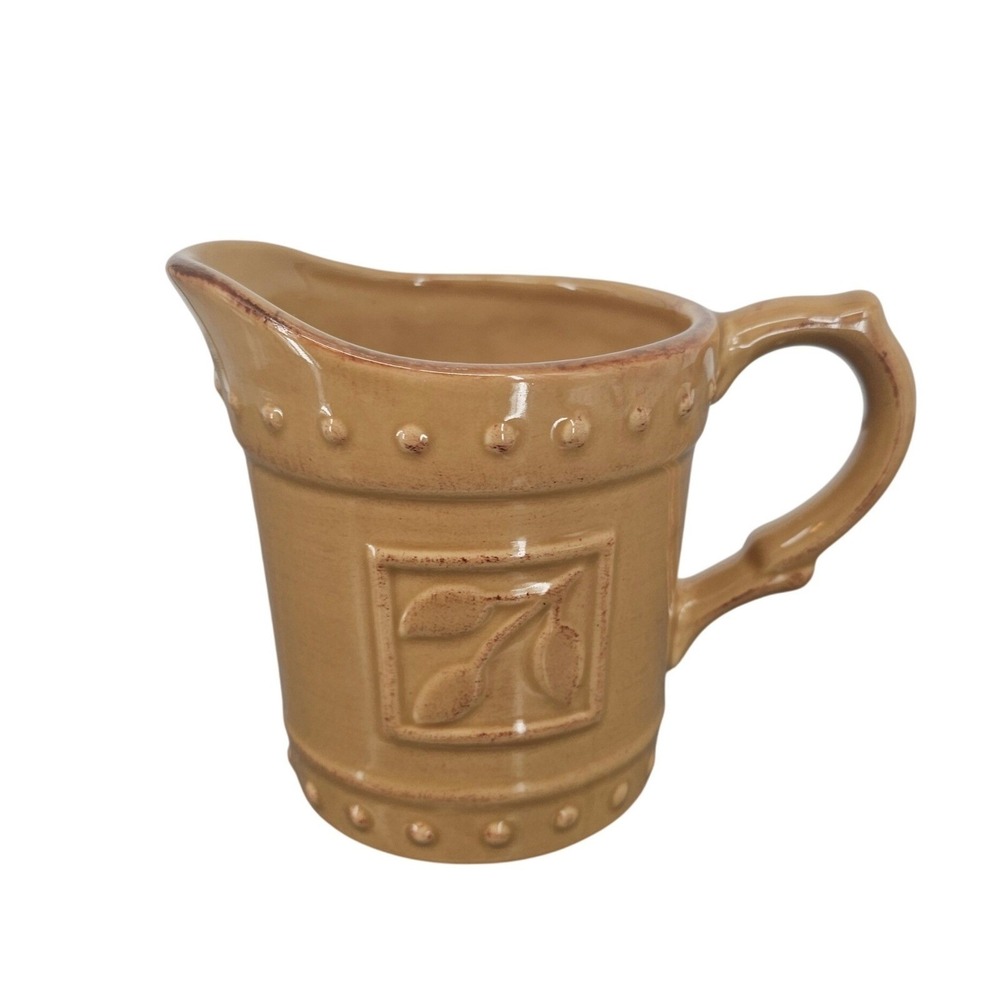 Sorrento Debby Segura Designs for Signature Housewares Cream‎ Pitcher 2001 Olive